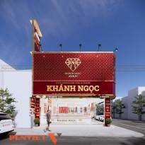 Thiết kế tiệm vàng Khánh Ngọc hiện đại và sang trọng giữa trung tâm Thủ Đức